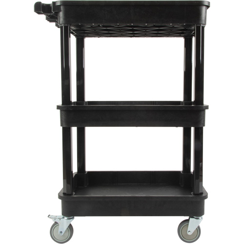 Chariot utilitaire avec tablette &agrave; bordure profonde, 3 tiers, 19" x 39-1/2" x 28-1/4", Capacit&eacute; 330 lb GTA Hardware Inc