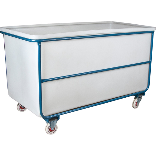 Chariot-caisse &agrave; parois droites, Poly&eacute;thyl&egrave;ne blanc, 57" lo x 34" la x 33" h, Volume 22 pi³, Capacit&eacute; 1000 lb GTA Hardware Inc