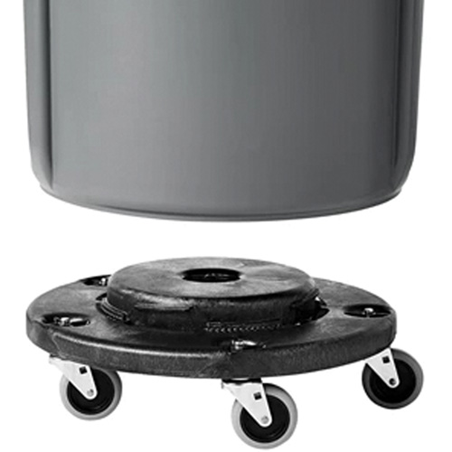 Chariot &agrave; visser Brute, Poly&eacute;thyl&egrave;ne, Noir, Convient aux contenants 20 - 55 US gal. GTA Hardware Inc