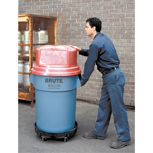 Waste Container Dolly, Polyethylene, Black GTA Hardware Inc