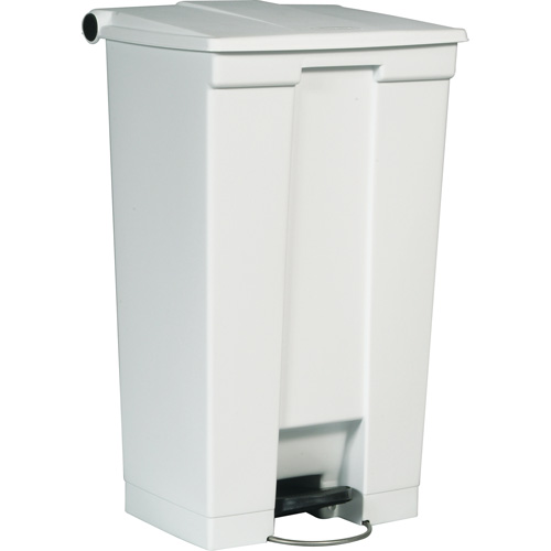 Flat Top Trash Can, Polyethylene, 23 US gal. Capacity GTA Hardware Inc