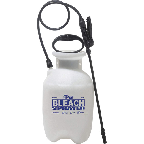 Bleach Disinfecting Tank Sprayer, 1 gal. (3.8 L), Polypropylene, 12" Wand GTA Hardware Inc