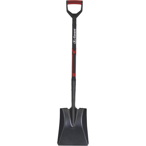 Square Point Shovel, Tempered Steel Blade, D-Grip Handle, 31" Long GTA Hardware Inc