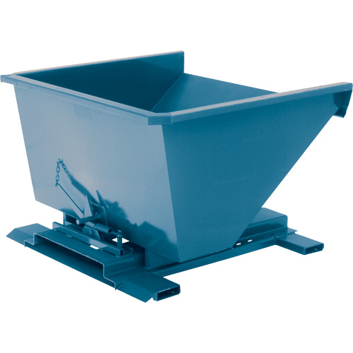 Self-Dumping Hopper, Steel, 3/4 cu.yd., Blue GTA Hardware Inc