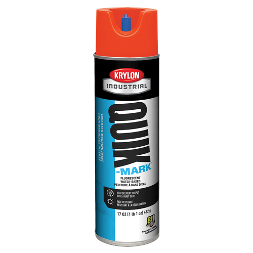 Peinture de marquage industrielle invers&eacute;e &agrave; base d'eau Quik-Mark, 17 oz, Canette a&eacute;rosol GTA Hardware Inc