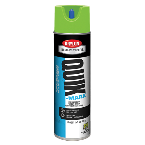 Industrial Quik-Mark Water-Based Inverted Marking Paint, 17 oz., Aerosol Can GTA Hardware Inc
