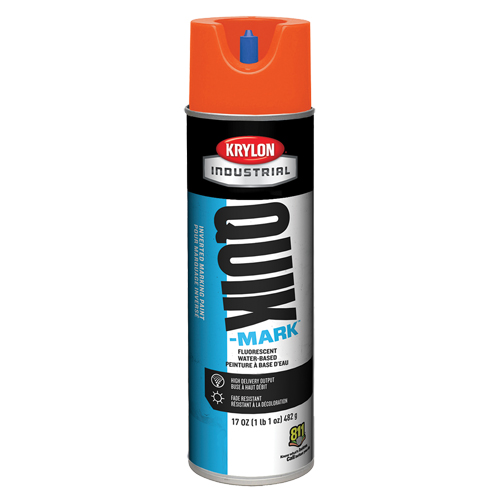 Peinture de marquage industrielle invers&eacute;e &agrave; base d'eau Quik-Mark, 17 oz, Canette a&eacute;rosol GTA Hardware Inc