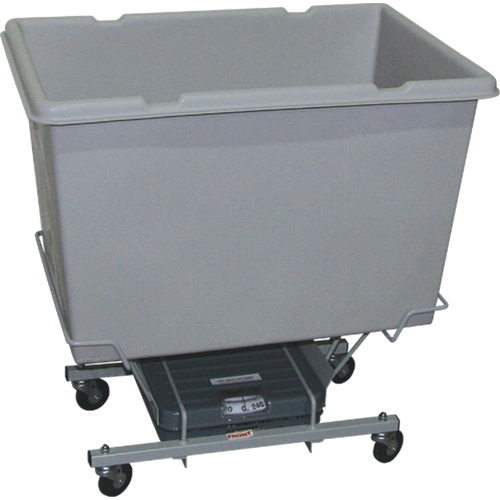 Scale Carts, Polyethylene, 33" L x 23" W x 33" H, 7 cu. ft. Volume, 250 lbs. Capacity GTA Hardware Inc