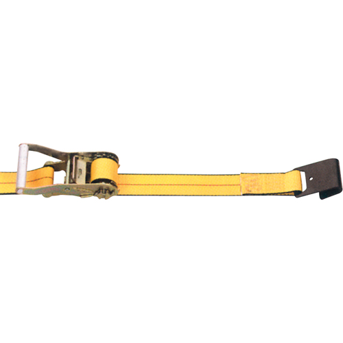 Ratchet Straps, Flat Hook, 2" W x 30' L, 3335 lbs. (1513 kg) Working Load Limit GTA Hardware Inc