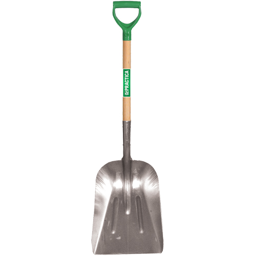 Scoop Shovel, Wood, Aluminum Blade, D-Grip Handle, 29" Length GTA Hardware Inc