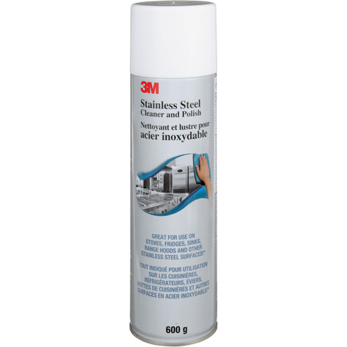 Nettoyant et produit &agrave; polir pour l'acier inoxydable, 21,5 oz., Canette a&eacute;rosol GTA Hardware Inc