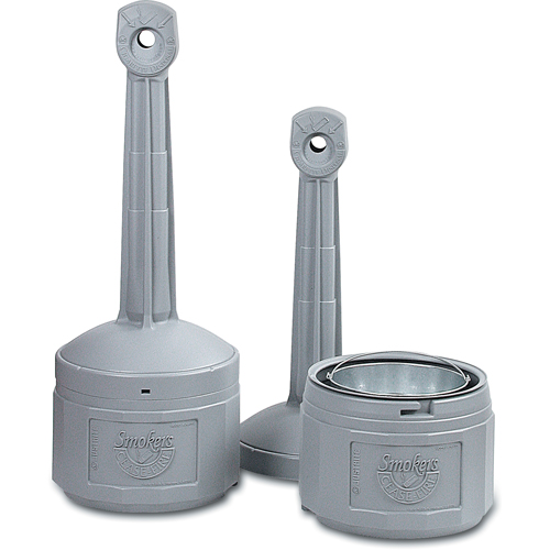 Cendriers Smoker's Cease-Fire, Sur pied, Plastique, Capacit&eacute; 4 gal. US, Hauteur 38-1/2" GTA Hardware Inc