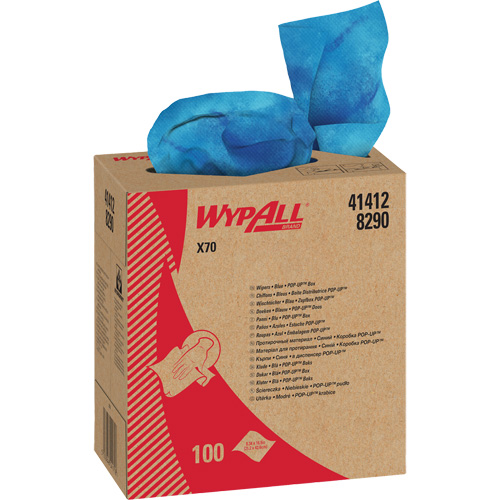 Chiffons industriels de qualit&eacute; sup&eacute;rieure X70 WypAll, Robuste, 16-4/5" lo x 8-1/3" la GTA Hardware Inc