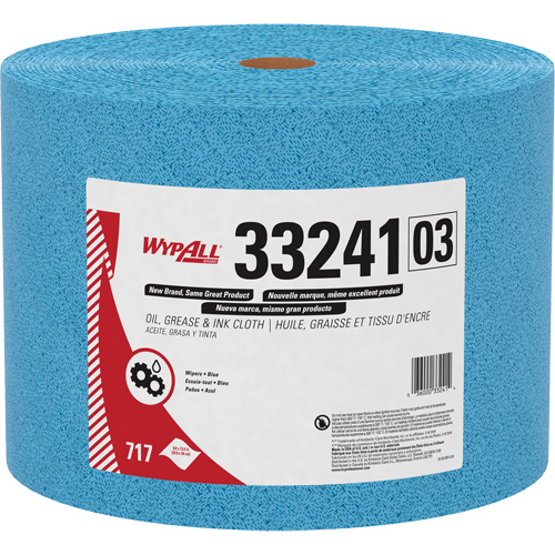 Chiffons WypAll pour l'huile, la graisse et l'encre, Sp&eacute;cialis&eacute;, 13-2/5' lo x 9-4/5" la GTA Hardware Inc