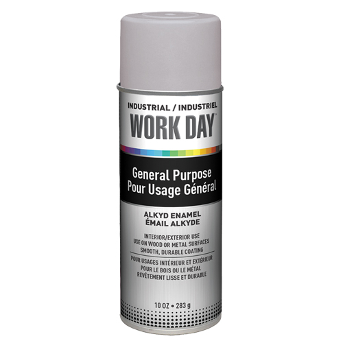 Industrial Work Day Paint, Grey, Very Flat, 10 oz., Aerosol Can GTA Hardware Inc