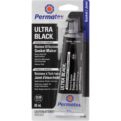 Ultra Black&reg; Gasket Maker, Tube, Black GTA Hardware Inc