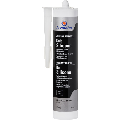 RTV Adhesive Sealant, 300 ml, Cartridge, Black GTA Hardware Inc