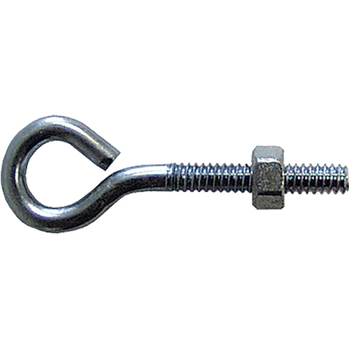 Eye Bolt, 3/8" Dia., 6" L, Zinc Plated GTA Hardware Inc