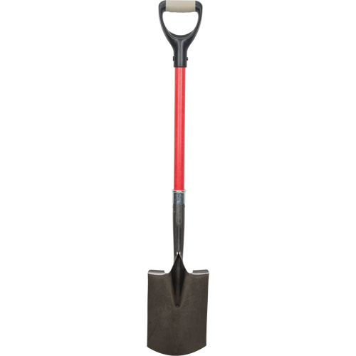 Heavy-Duty Shovels, Fibreglass, Carbon Steel Blade, D-Grip Handle, 30-1/2" Long GTA Hardware Inc