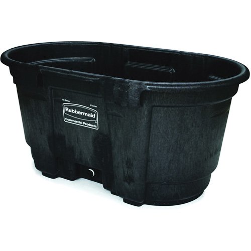 Stock Tank, 31" D x 53" W x 25-1/8" H, 800 lbs. Capacity, Black GTA Hardware Inc