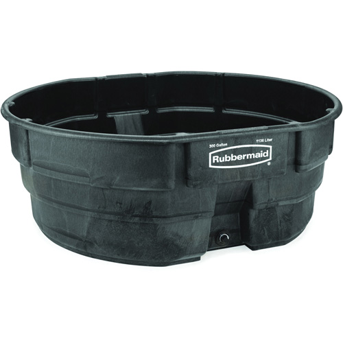Stock Tank, 69" D x 63.25" W x 25" H, 2500 lbs. Capacity, Black GTA Hardware Inc