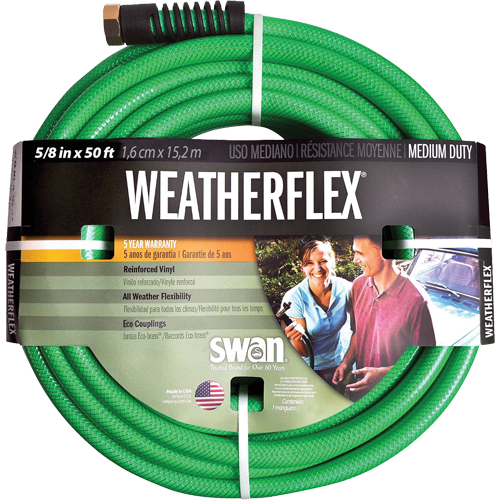 Boyaux d'arrosage pour travaux moyens Weatherflex , Vinyle, 5/8" dia x 50' GTA Hardware Inc