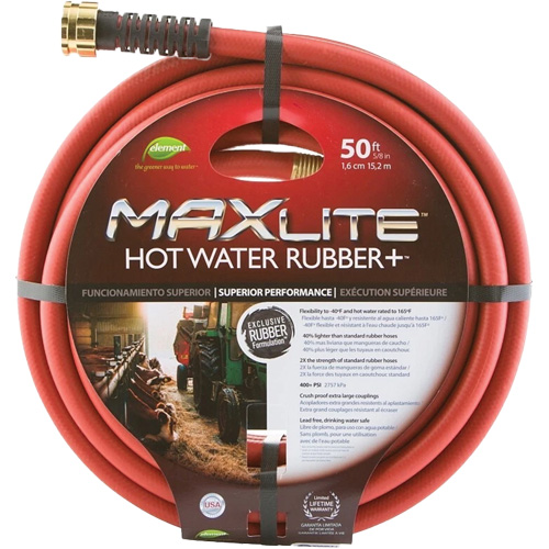 Tuyaux pour eau chaude, Caoutchouc, 5/8" dia. x 50' lo GTA Hardware Inc