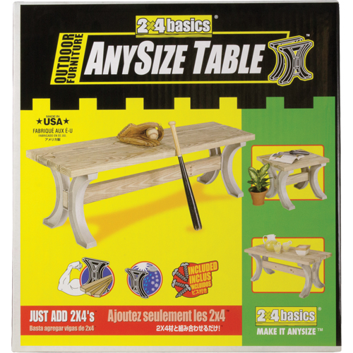 Basics&reg; Picnic Table Bench, Plastic, 96" L x 15" W x 17" H, Sand GTA Hardware Inc