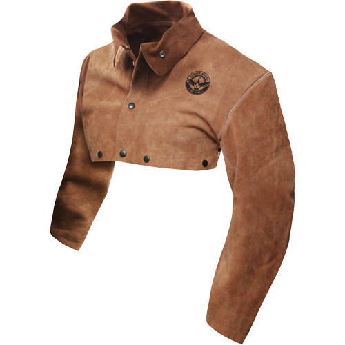 Plastron &agrave; manches en cuir de qualit&eacute; standard, T-Grand, Brun GTA Hardware Inc