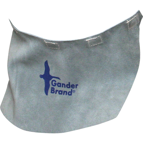 Gander Brand Split Leather Welding Helmet Bib, Pearl Grey GTA Hardware Inc
