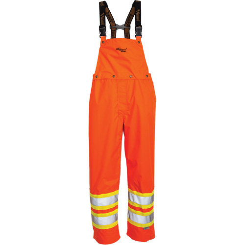 Journeyman&reg; 300D Bib Pants, Polyester, Large, High Visibility Orange GTA Hardware Inc