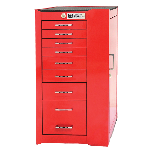 PRO+ Series Roller Cabinet, 8 Drawers, 19" W x 19" D x 36-1/2" H, Red GTA Hardware Inc