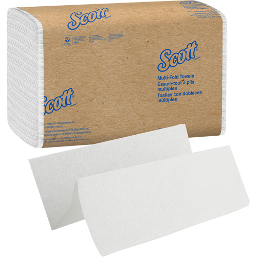 Essuie-tout &agrave; couches multiples Essential Scott, 1 pli, 9-2/5" lo x 9-1/5" la, 250 /pqt GTA Hardware Inc