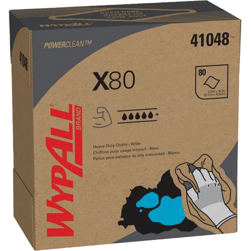 Chiffons &agrave; usage prolong&eacute; X80 WypAll, Robuste, 16-4/5" lo x 9" la GTA Hardware Inc