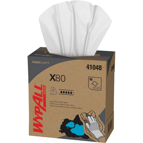 Chiffons &agrave; usage prolong&eacute; X80 WypAll, Robuste, 16-4/5" lo x 9" la GTA Hardware Inc