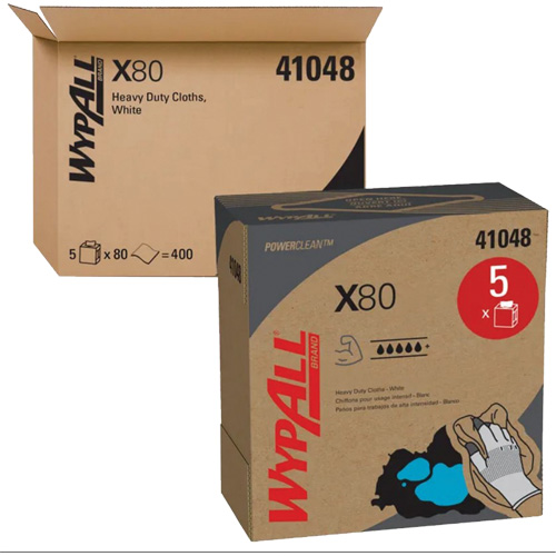 Chiffons &agrave; usage prolong&eacute; X80 WypAll, Robuste, 16-4/5" lo x 9" la GTA Hardware Inc