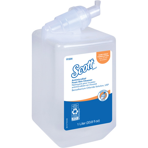 Nettoyant antimicrobien pour la peau Control de Scott, Mousse, 1 L, Sans parfum GTA Hardware Inc