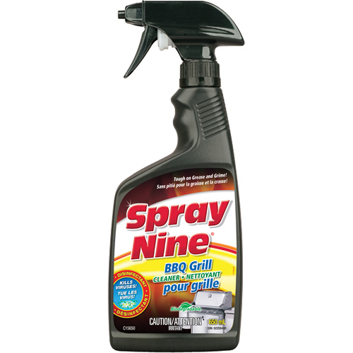 Nettoyant pour grille de BBQ Spray Nine, 650 ml, Bouteille &agrave; g&acirc;chette GTA Hardware Inc