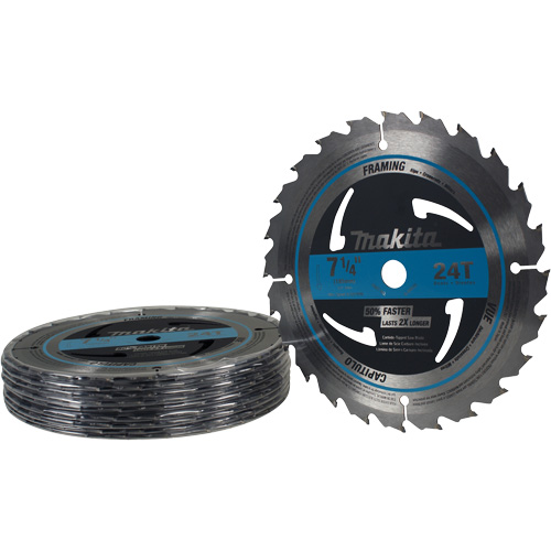 Lame de scie circulaire pour charpente &agrave; pointes au carbure, 7-1/4", 24 dents, Pour Bois GTA Hardware Inc