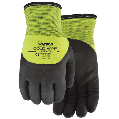 Stealth Cold War Thermal Gloves, Large, Foam Nitrile Coating GTA Hardware Inc