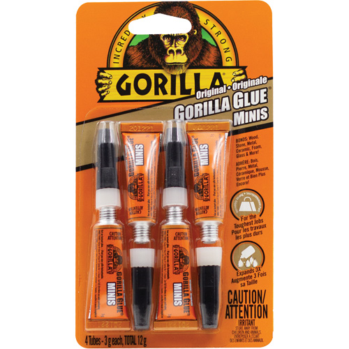 Original Glue, 4 x 3 g, Tube, Tan GTA Hardware Inc