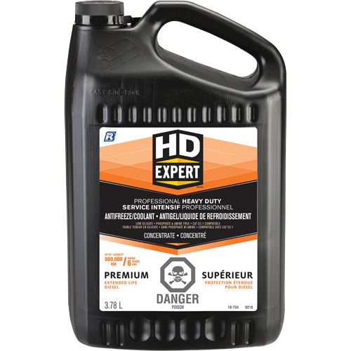 Antigel/liquide de refroidissement concentr&eacute; pour dur&eacute;e de vie prolong&eacute;e pour moteur diesel Turbo Power, 3,78 L, Gallon GTA Hardware Inc