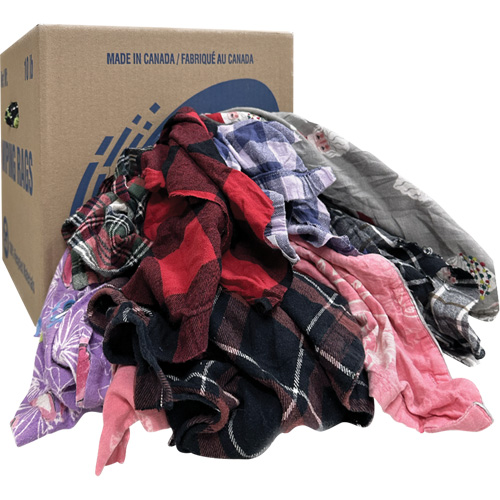 Wiper Rags, Flannel, 10 lbs. GTA Hardware Inc