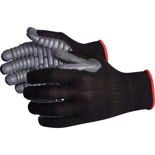 Gants antivibrations &agrave; doigts complets Vibrastop, Taille Grand, Paume Synth&eacute;tique GTA Hardware Inc