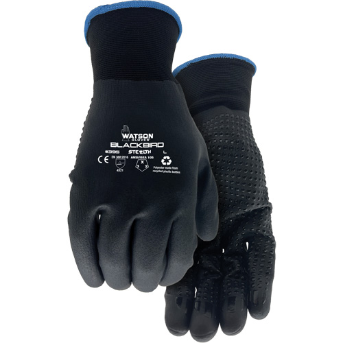 Gants enduits Stealth Blackbird, T-Grand, R&ecirc;vetement Nitrile micromousse, Calibre 15, Enveloppe en Polyester GTA Hardware Inc