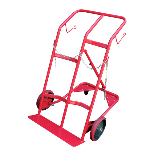 Cylinder Cart, Mold-on Rubber Wheels, 25-1/2"W x 7"L Base, 350 lbs. GTA Hardware Inc