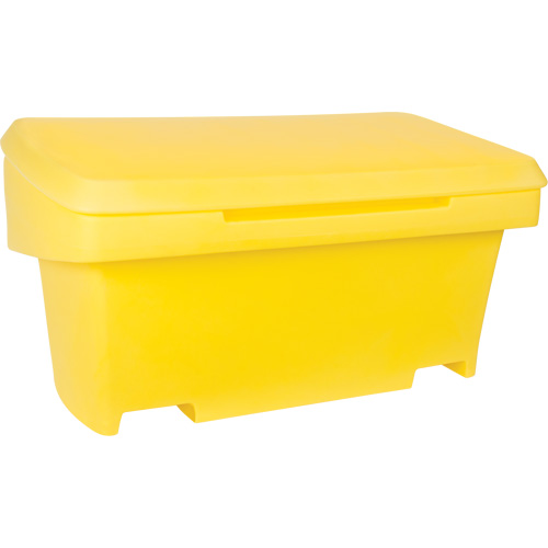 Contenant de rangement robuste pour l'ext&eacute;rieure pour sel et sable, 24" x 48" x 24", 10 pi³, Jaune GTA Hardware Inc