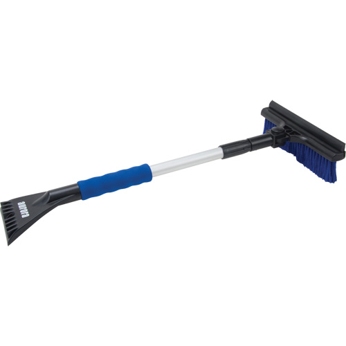 Snow Brush, Telescopic, Polypropylene Blade, 32-1/2" Long, Blue GTA Hardware Inc