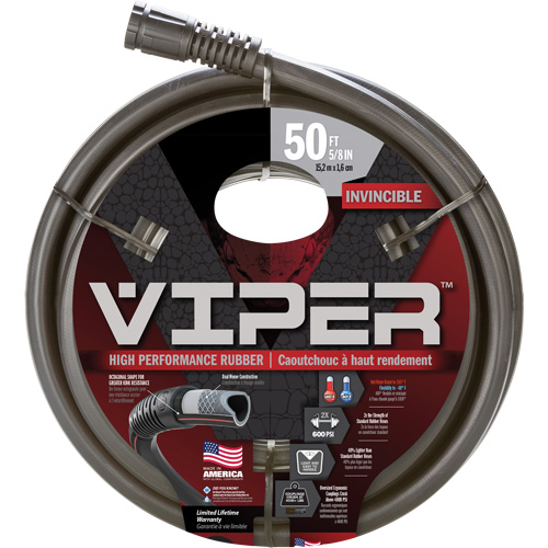 Tuyau haute performance Viper, Caoutchouc, 5/8" dia x 50' GTA Hardware Inc