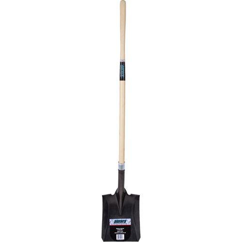 Heavy-Duty Square Shovel, Hardwood, Carbon Steel Blade, Straight Handle, 48" Long GTA Hardware Inc